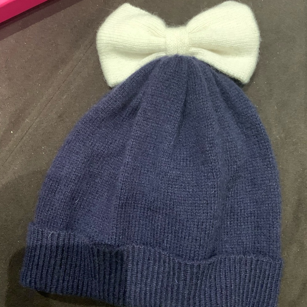 kate spade bow beanie